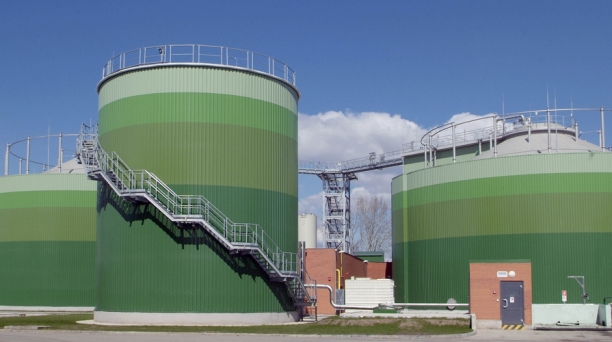 Biogáztermelés – Naponta közel 40 ezer m<sup>3</sup> biogáz termelése szennyvízből és a kívülről beszállított hulladékokból.