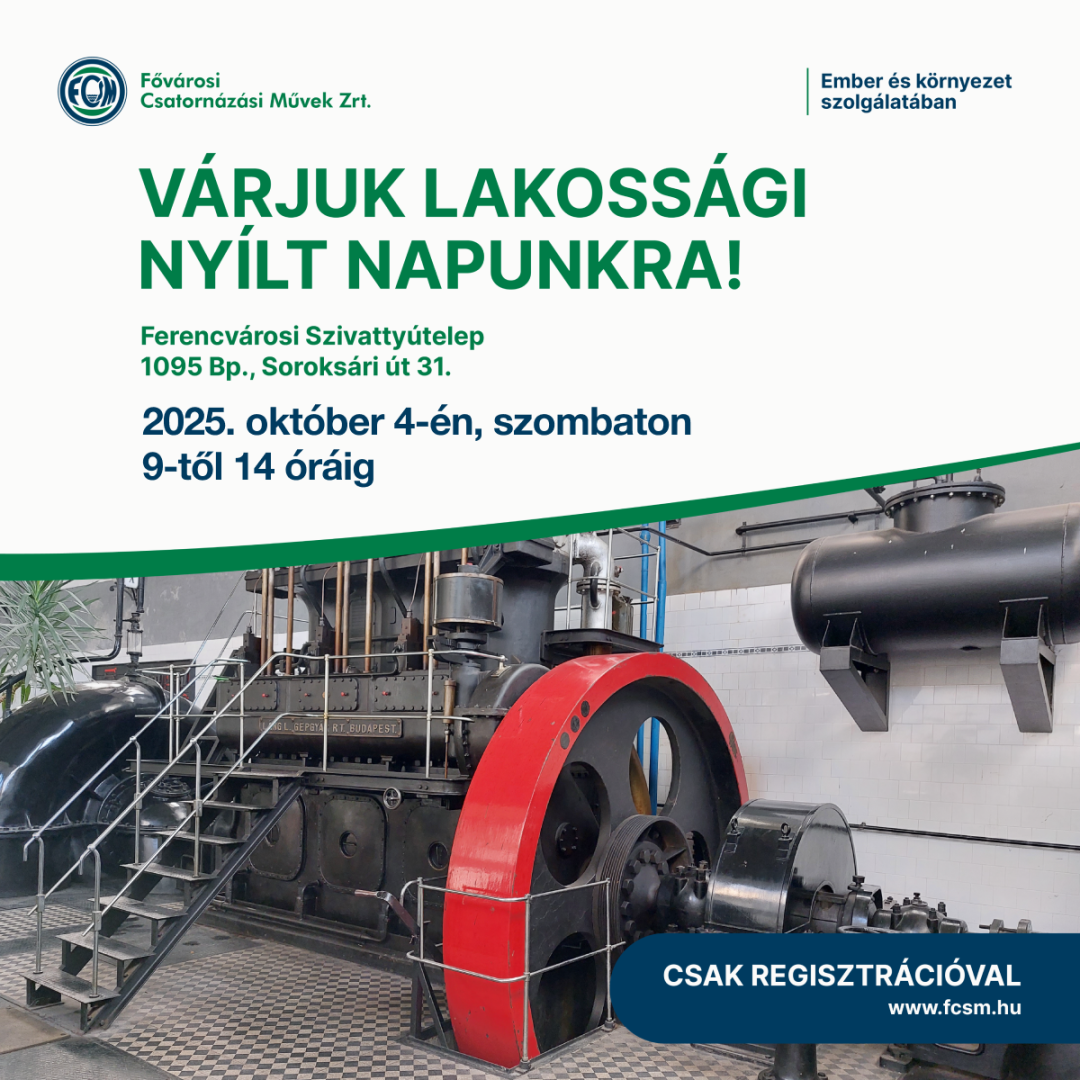 LAKOSSÁGI NYÍLT NAP A FERENCVÁROSI SZIVATTYÚTELEPEN main image